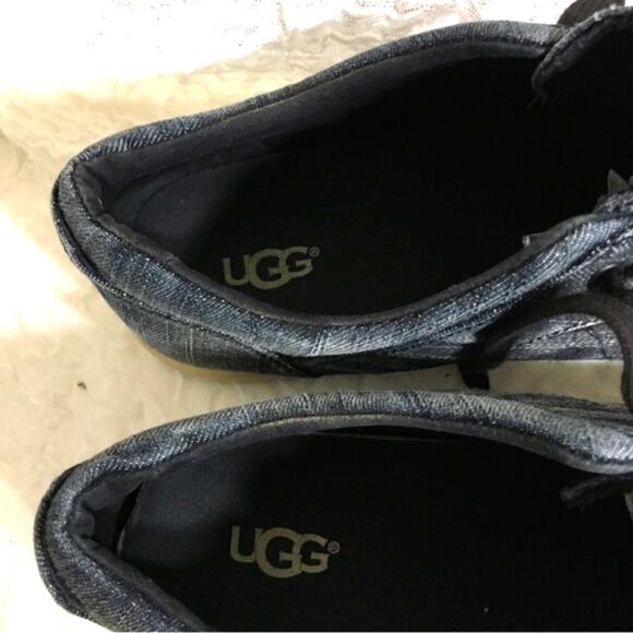 UGG Bueller Washed Denim Sneakers Size 11 - Picture 9 of 11